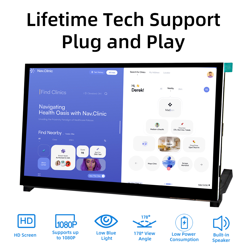 iPistBit 10.1 Inch Capacitive  - огляд і ціна Raspberry Pi 10.1 Inch Capacitive Touch Screen Ips
